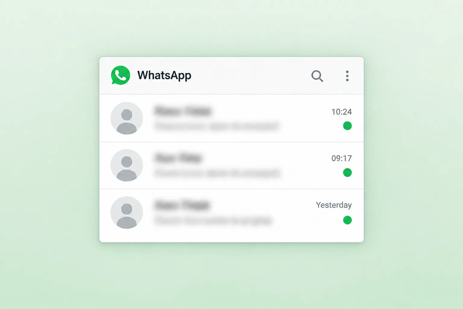 Private WhatsApp conversations hidden from the team